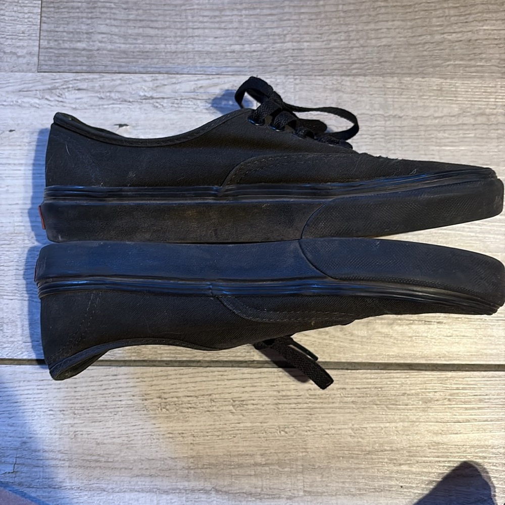 Vans Black Canvas Sneakers Classic Low-Top women’s 8 / men’s 6.5 - Picture 8 of 11